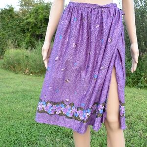 Vintage Lilac Floral skirt